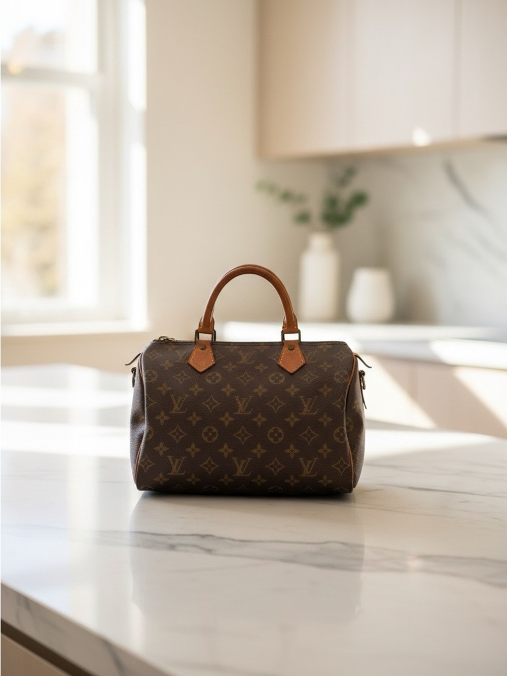 Rare Vintage Louis Vuitton Exclusivite Editions 325 Monogram Speedy Bag 10"